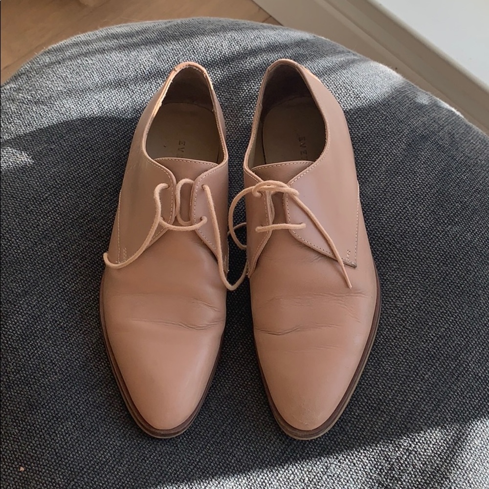 Light pink loafers from Everlane.